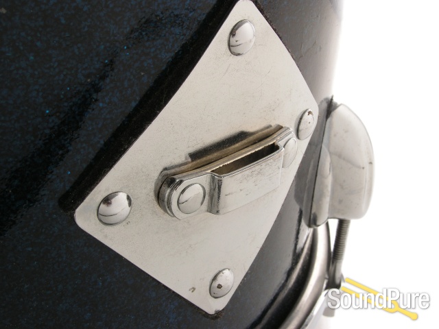 Slingerland 9x13 Dark Blue Glass Glitter Rack Tom Drum-1958 — image 6