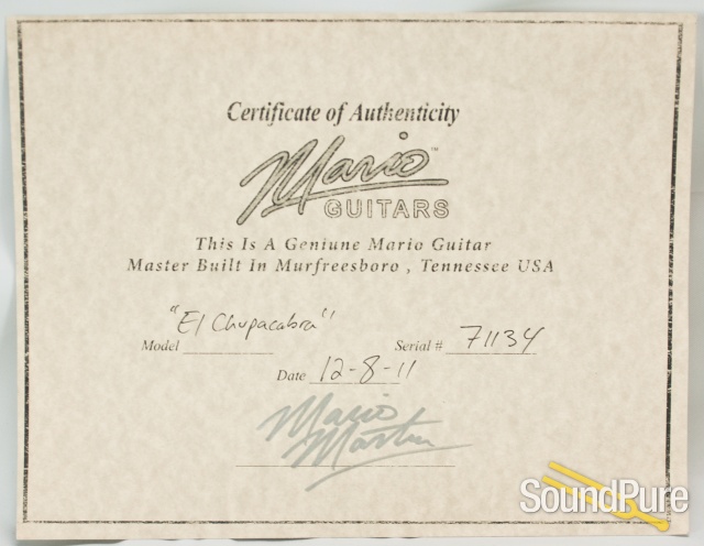 Mario Guitars El Chupacabra Goldtop Relic #71134  - Used — image 2