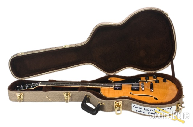 Comins GCS-1 Vintage Blonde Semi-Hollow Electric #112175 — image 7
