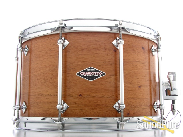 Craviotto 8x14 Mahogany Custom Solid Shell Snare Drum — image 1