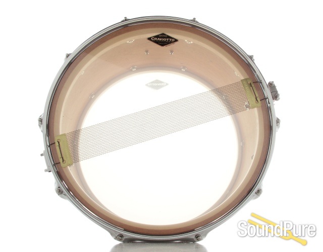 Craviotto 8x14 Mahogany Custom Solid Shell Snare Drum — image 3