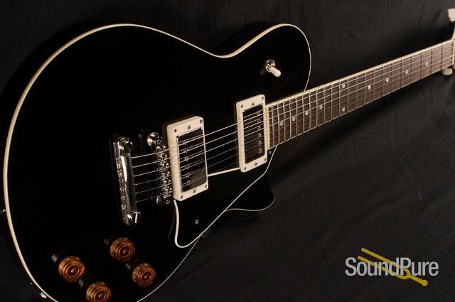 McInturff Carolina Custom Black Electric Guitar — image 4