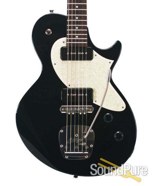 Collings 360 LT M Jet Black Electric w/Mastery Bridge #16443 — image 1