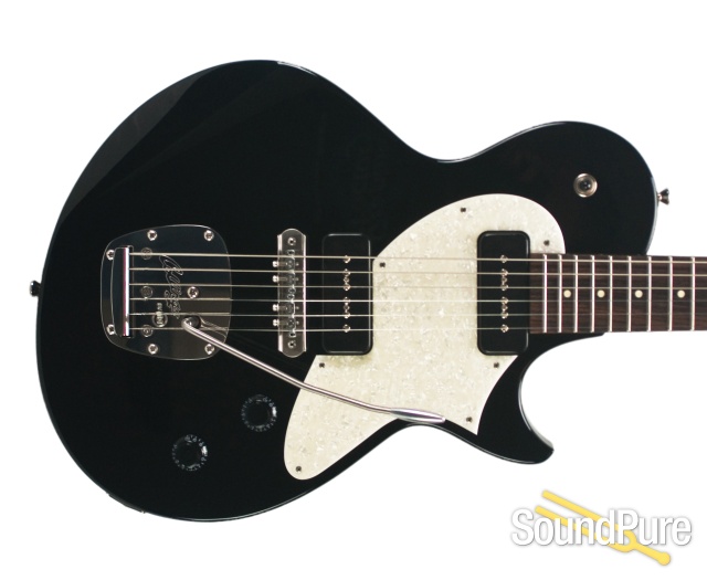 Collings 360 LT M Jet Black Electric w/Mastery Bridge #16443 — image 9