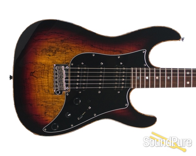 Tyler Studio Elite HD Spalted Tobacco Burst #14185 - Used — image 9