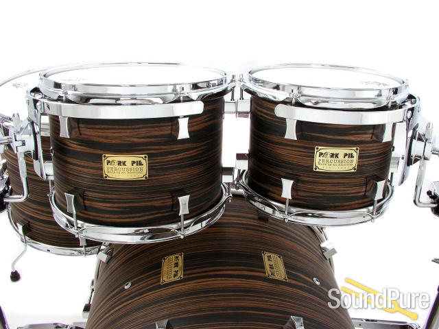 Pork Pie 4pc Maple Drum Set- Macassar Ebony — image 7
