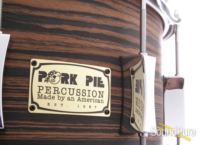 Pork Pie 8x14 Maple Snare Drum-Macassar Ebony Veneer — image 2