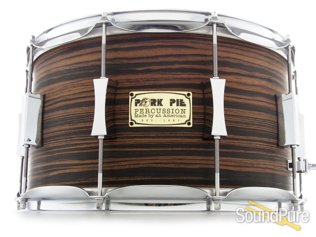 Pork Pie 8x14 Maple Snare Drum-Macassar Ebony Veneer — image 1