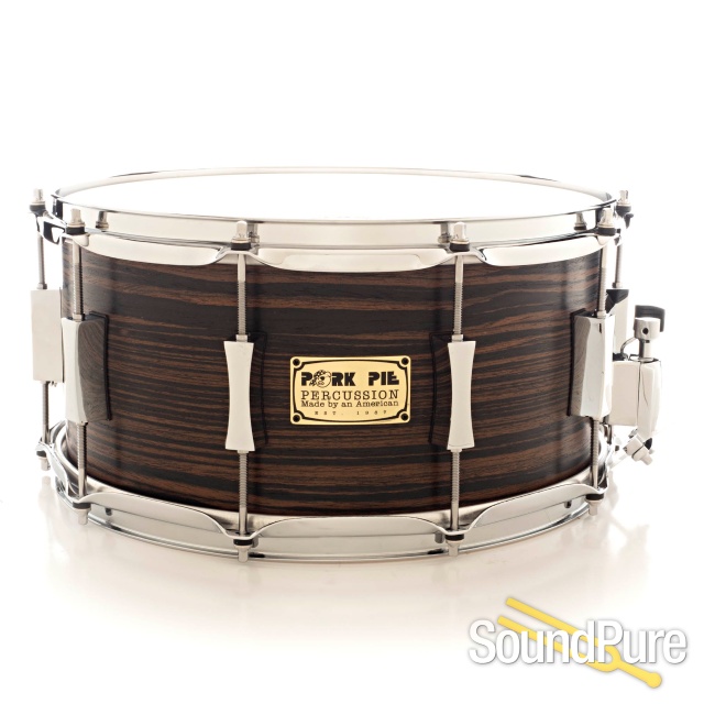 Pork Pie 7x13 Maple Snare Drum-Macassar Ebony Veneer — image 1