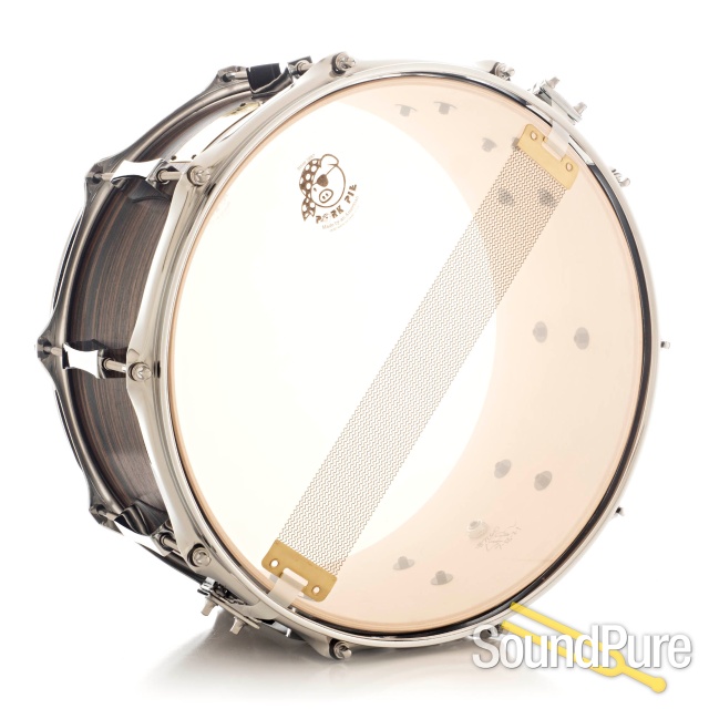 Pork Pie 7x13 Maple Snare Drum-Macassar Ebony Veneer — image 2