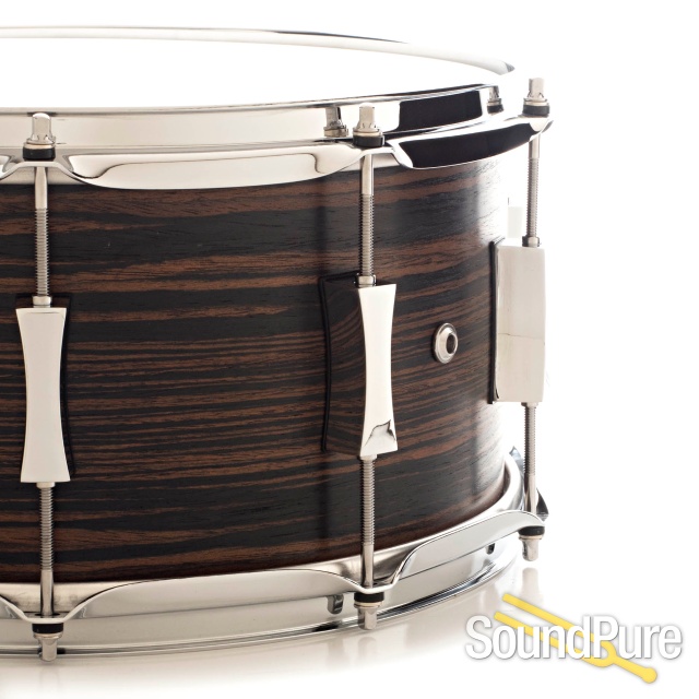 Pork Pie 7x13 Maple Snare Drum-Macassar Ebony Veneer — image 3