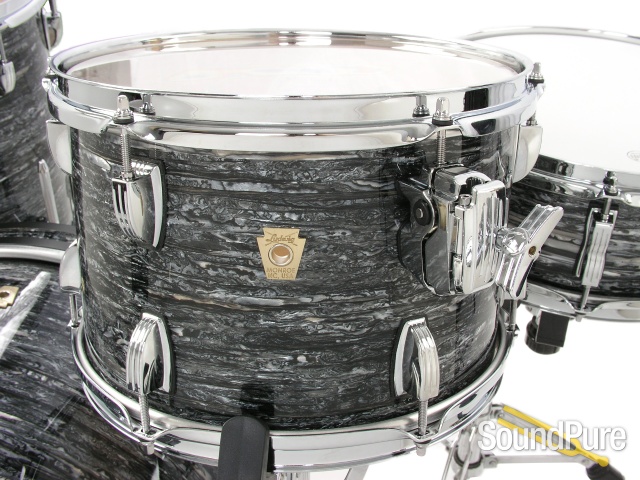 Ludwig 3pc Classic Maple Drum Set Vintage Black Oyster — image 7