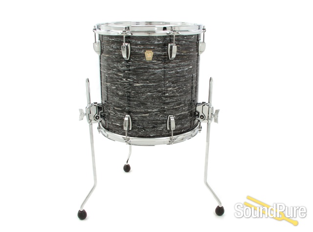 Ludwig 3pc Classic Maple Drum Set Vintage Black Oyster — image 8