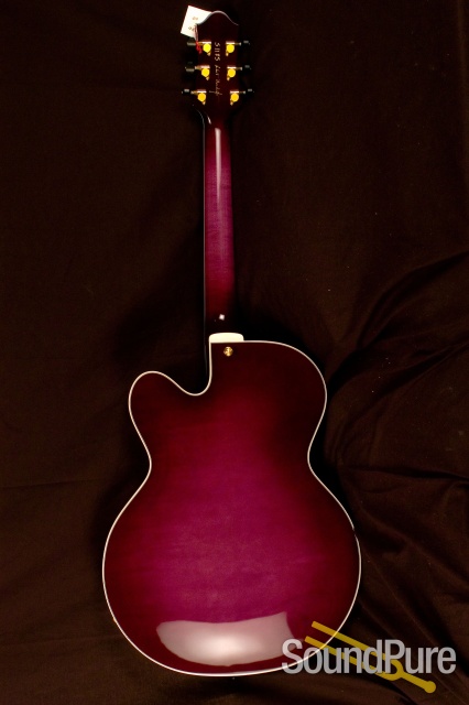 Benedetto Bravo One-off Plum/Purple S1185 Archtop Guitar — image 7