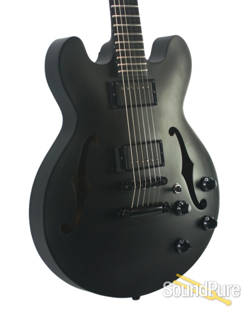Eastman T184MX-LS Black Semi-Hollow #10455113 - Used — image 6