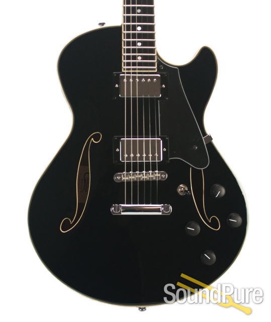 Comins GCS-1ES Black Semi-Hollow Electric #112092 — image 1