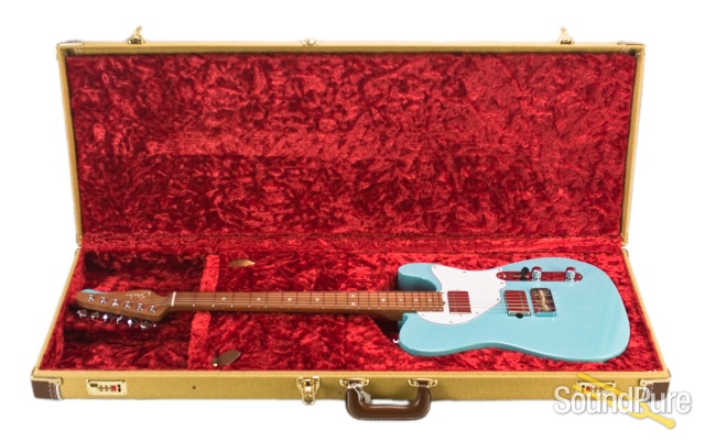 Suhr Classic T Daphne Blue Roasted HH Electric #29902 — image 7