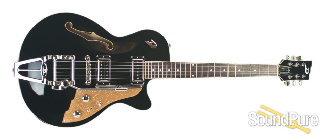 Duesenberg Starplayer TV Black Semi-Hollow Electric #161098 — image 4