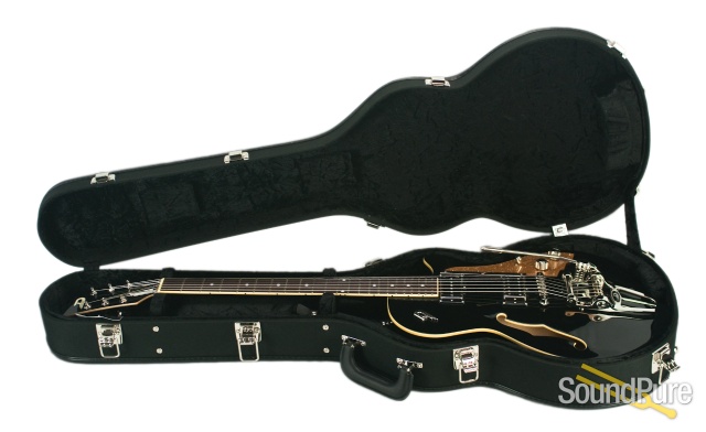 Duesenberg Starplayer TV Black Semi-Hollow Electric #161098 — image 7