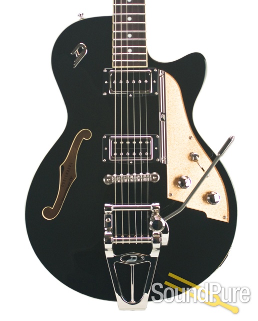 Duesenberg Starplayer TV Black Semi-Hollow Electric #161098 — image 1