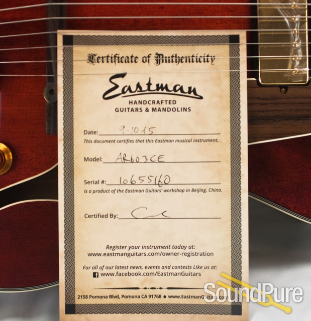 Eastman AR603CE-15 Classic Archtop #10655160 — image 8
