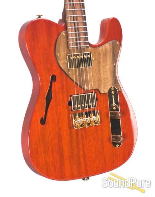 Suhr Classic T Trans Amber HH Electric Guitar #29903 - Used — image 2