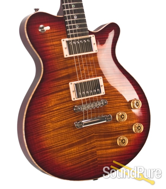 Grosh Set Neck Deep Cherry Burst Electric #ST012 - Used — image 6
