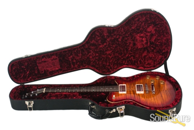 Grosh Set Neck Deep Cherry Burst Electric #ST012 - Used — image 7
