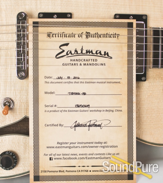 Eastman T184MX-BD Blonde Thinline Electric #13650149 — image 8