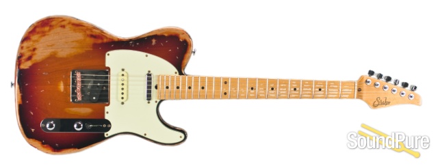 Suhr Classic T Extreme Antique 3-Tone Burst SSS #29486 — image 4