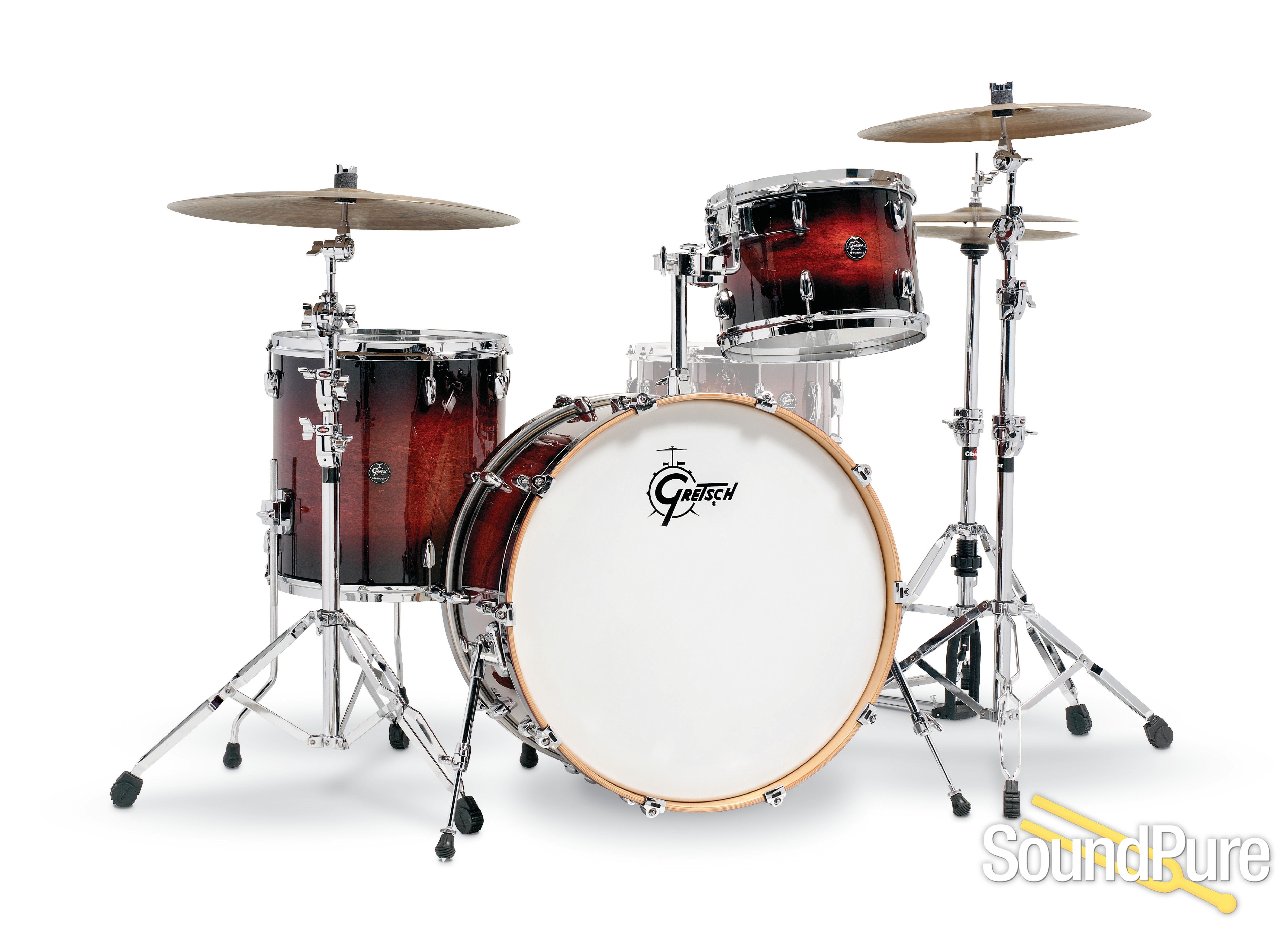 Gretsch 3pc Renown Drum Set Cherry Burst RN2R643