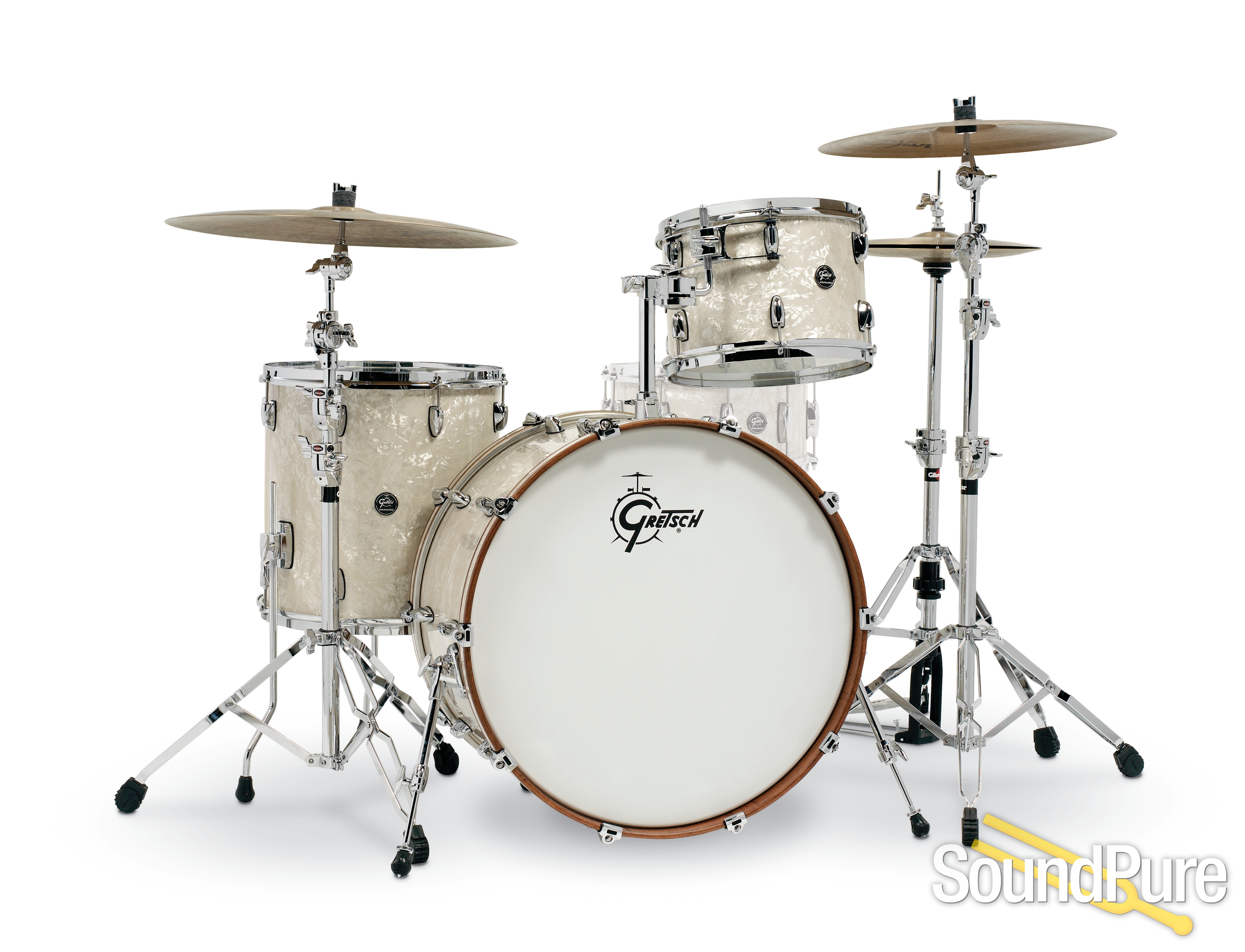 Gretsch 3pc Renown Drum Set Vintage Pearl RN2 R643