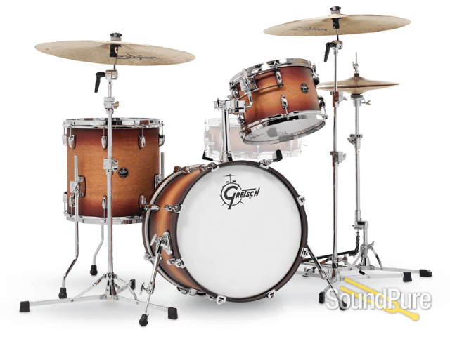 Gretsch 3pc Renown Drum Set Satin Tobacco Burst RN2-J483