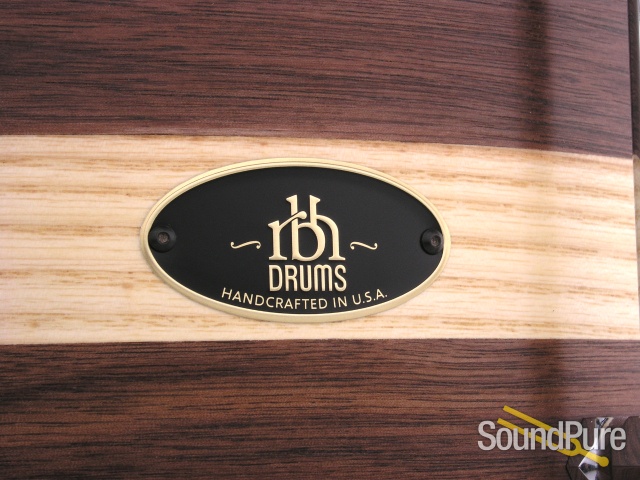 RBH 6.5x14 Prestige Walnut w/ Ash Inlay Snare Drum — image 2