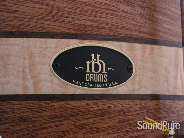 RBH 6.5x14 Prestige Mahogany w/ Maple Inlay Snare Drum — image 2
