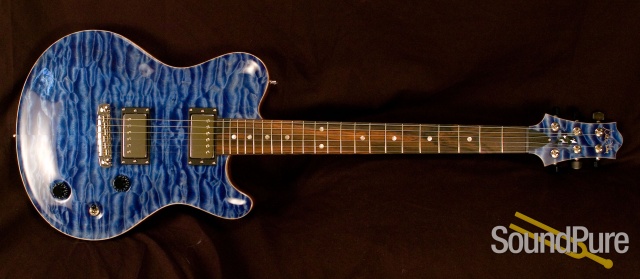 Huber Dolphin II Mediterranean Blue Electric Guitar — image 1
