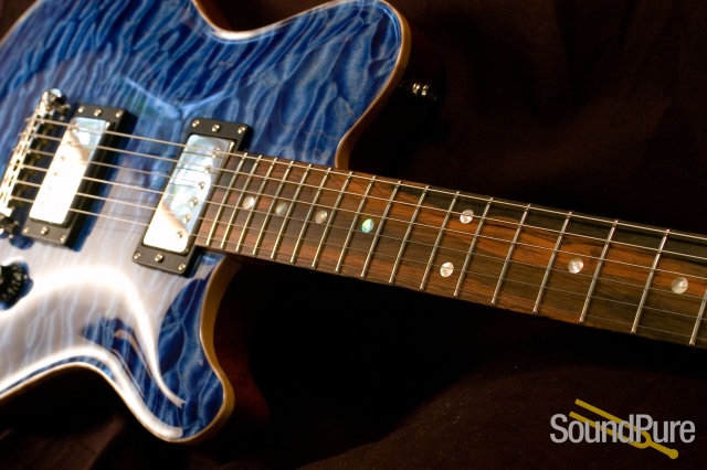 Huber Dolphin II Mediterranean Blue Electric Guitar — image 3