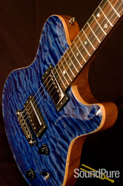 Huber Dolphin II Mediterranean Blue Electric Guitar — image 8