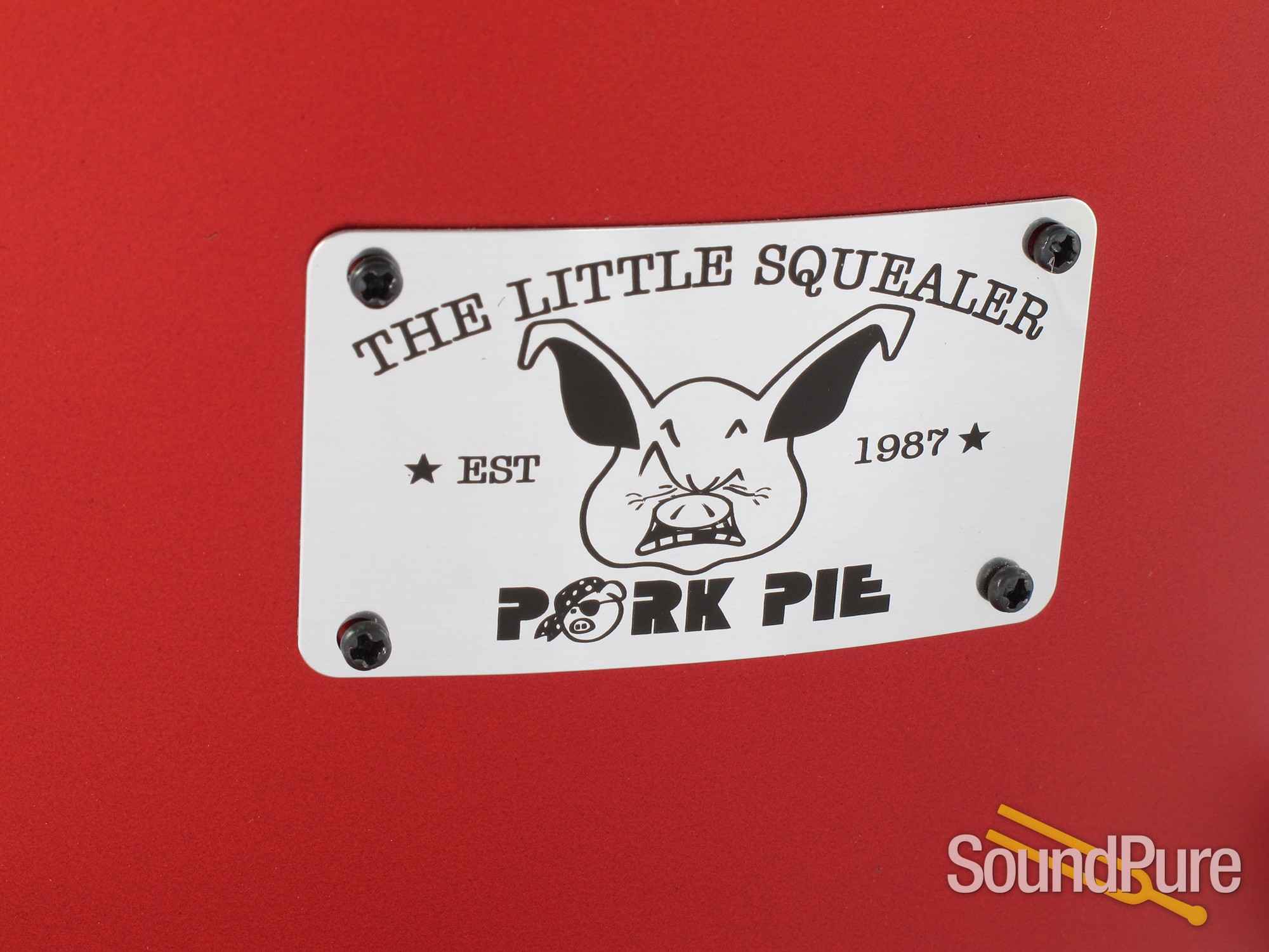 Pork Pie 3pc Little Squealer Firethorn Red Flat Drum Set