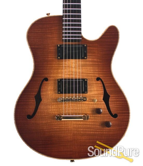 Buscarino Starlight Flame Maple Archtop #SP08111313 - Used — image 1