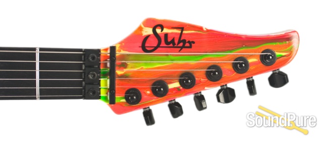 Suhr 80's Shred MKII Neon Drip Electric Guitar #JST6P8D — image 2
