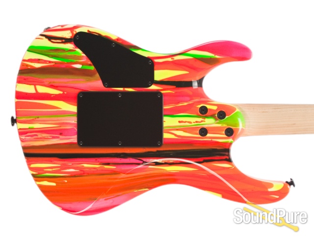 Suhr 80's Shred MKII Neon Drip Electric Guitar #JST6P8D — image 5