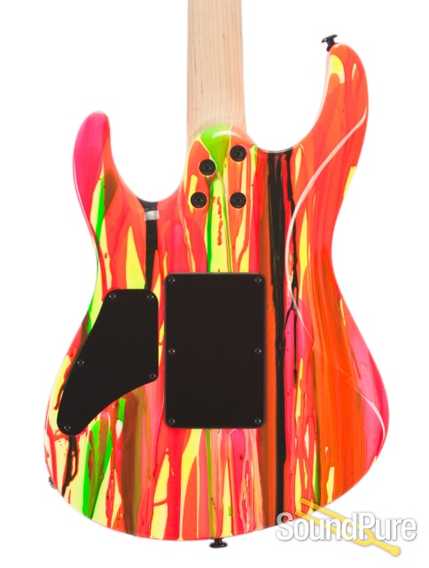 Suhr 80's Shred MKII Neon Drip Electric Guitar #JST6P8D — image 9