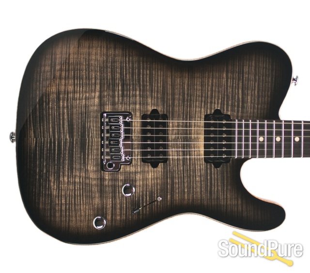 Suhr Modern T 24 Pro Trans Charcoal Burst HH Electric Guitar — image 7