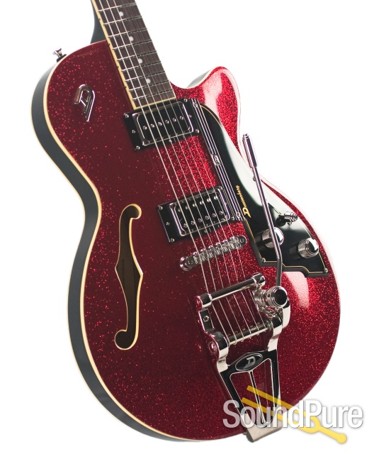 Duesenberg Starplayer TV Red Sparkle Semi-Hollow #162399 — image 6