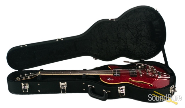 Duesenberg Starplayer TV Red Sparkle Semi-Hollow #162399 — image 7