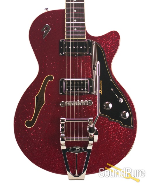 Duesenberg Starplayer TV Red Sparkle Semi-Hollow #162399 — image 1