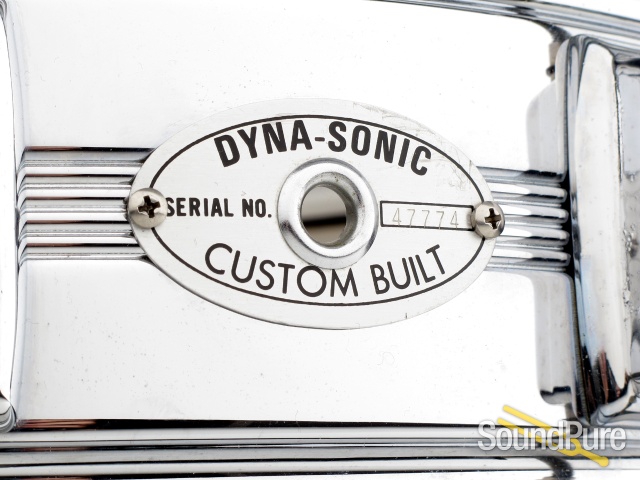 Rogers 5x14 5-Line Chrome Over Brass Dynasonic Snare Drum — image 3