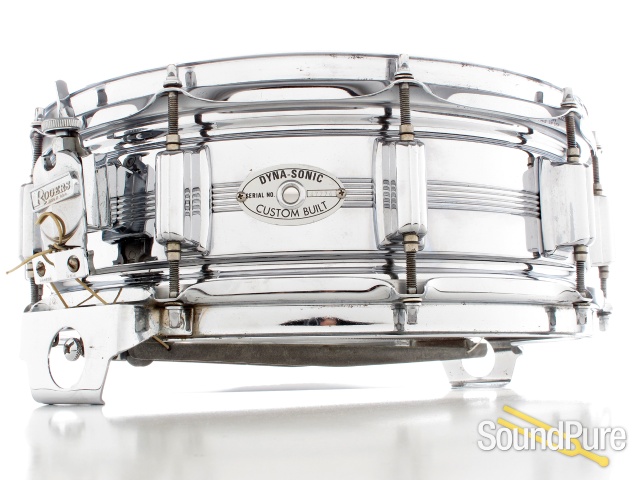Rogers 5x14 5-Line Chrome Over Brass Dynasonic Snare Drum — image 1