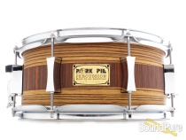 Pork Pie 6x13 Maple Snare Drum- Reverse Rosewood/Zebrawood Pork Pie 6x13 Maple Snare Drum- Reverse Rosewood/Zebrawood